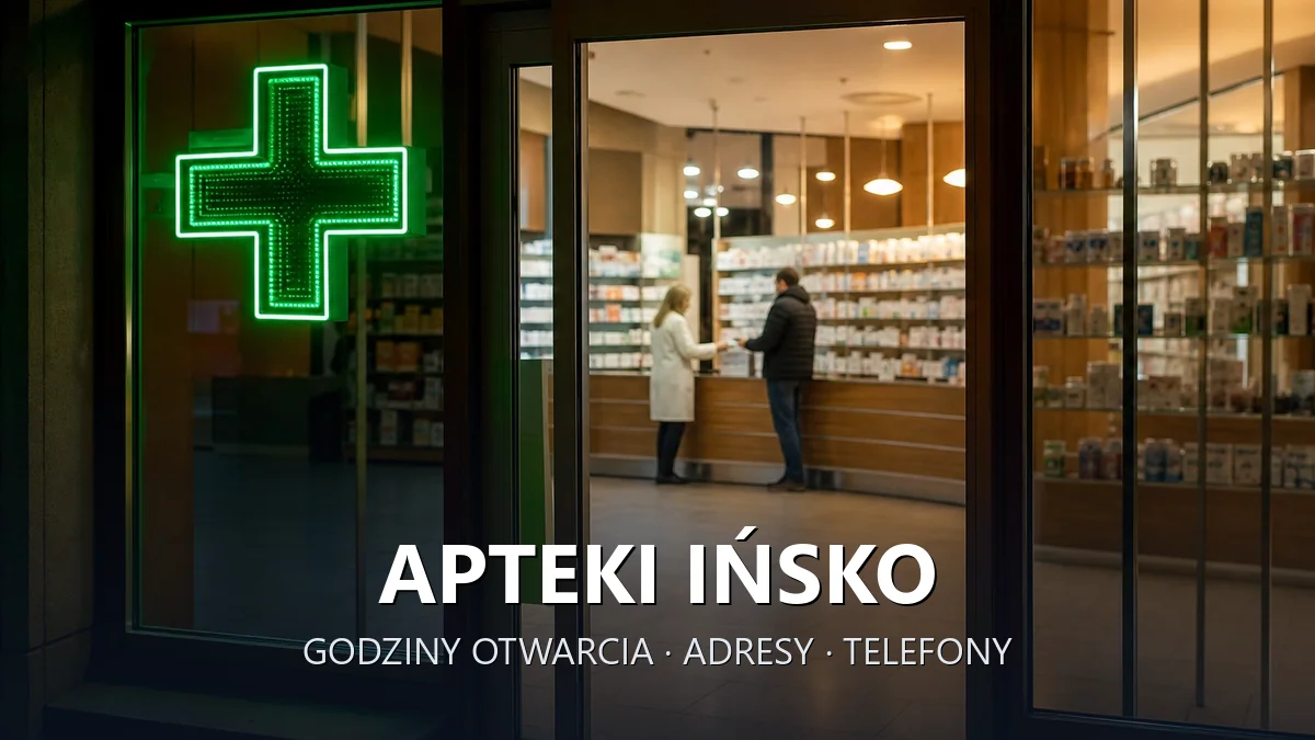 Apteki Ińsko, powiat stargardzki - adresy, telefony, godziny otwarcia