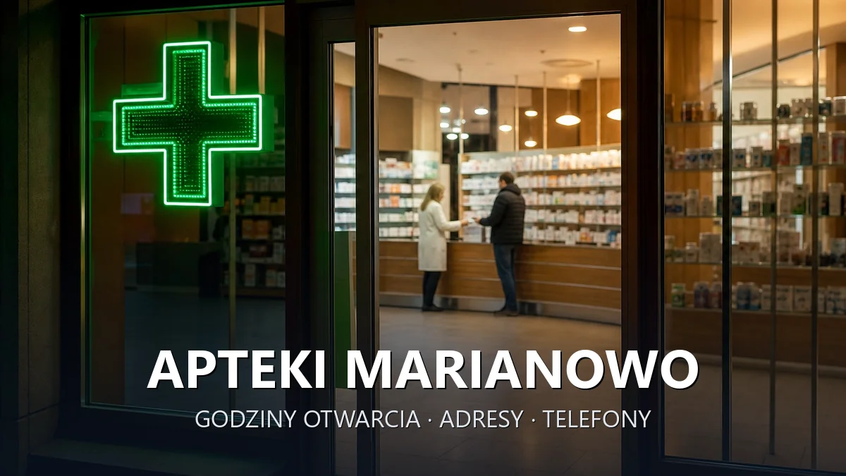 Apteki Marianowo, powiat stargardzki - adresy, telefony, godziny otwarcia