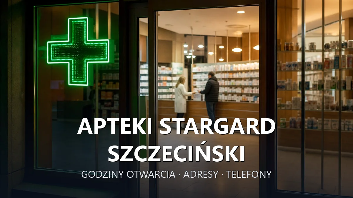 Apteki Stargard Szczeciński, powiat stargardzki - adresy, telefony, godziny otwarcia