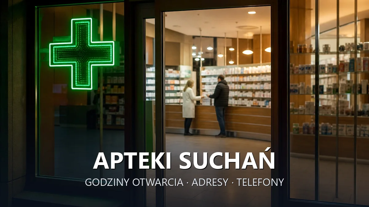 Apteki Suchań, powiat stargardzki - adresy, telefony, godziny otwarcia