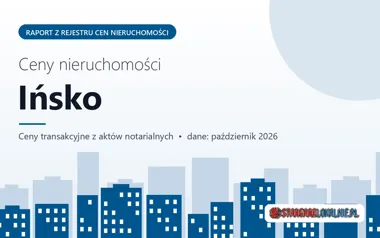 Ceny mieszkań w mieście Ińsko — październik 2026