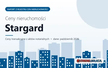 Ceny mieszkań w Stargardzie — październik 2026