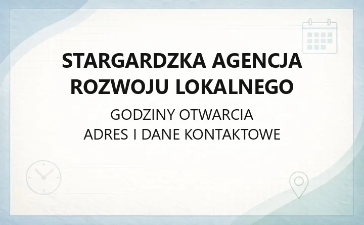 Stargardzka Agencja Rozwoju Lokalnego - kontakt, pożyczki, wynajem biur i inkubator