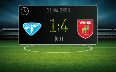 [PIŁKA NOŻNA] Betclic 3. Liga Grupa 2 (Grupa II) – Błękitni Stargard – Wikęd Luzino 1:4