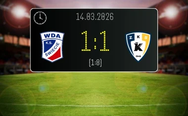 [PIŁKA NOŻNA] Wda Świecie – Polski Cukier Kluczevia Stargard 1:1, remis w Betclic 3. Liga Grupa 2 (Grupa II)