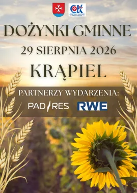 Grafika promocyjna wydarzenia Dożynki Gminne 2026