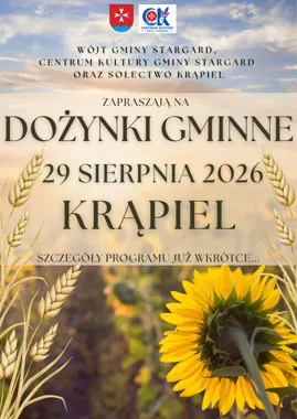 Grafika promocyjna wydarzenia Dożynki Gminne