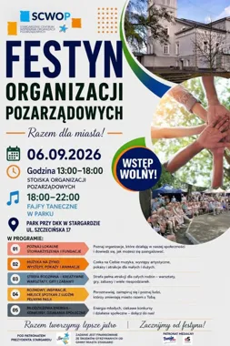 Grafika promocyjna wydarzenia Festyn Organizacji Pozarządowych 2026