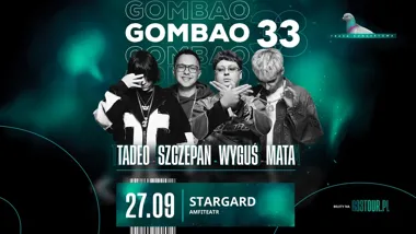 Grafika promocyjna wydarzenia GOMBAO 33: koncert w Stargardzie