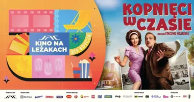 Grafika promocyjna wydarzenia JAC Kino na leżakach – Stargard: film pod chmurką