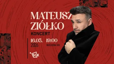 Grafika promocyjna wydarzenia Koncert Mateusza Ziółko w Stargardzie – 16 maja 2026