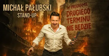 Grafika promocyjna wydarzenia Stand-up Stargard: Michał Pałubski z programem „Drugiego terminu nie będzie”
