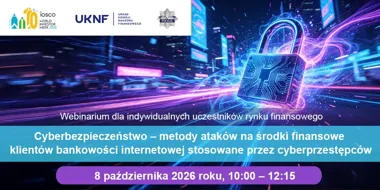 Grafika promocyjna wydarzenia Webinarium CEDUR: cyberataki na klientów bankowości internetowej