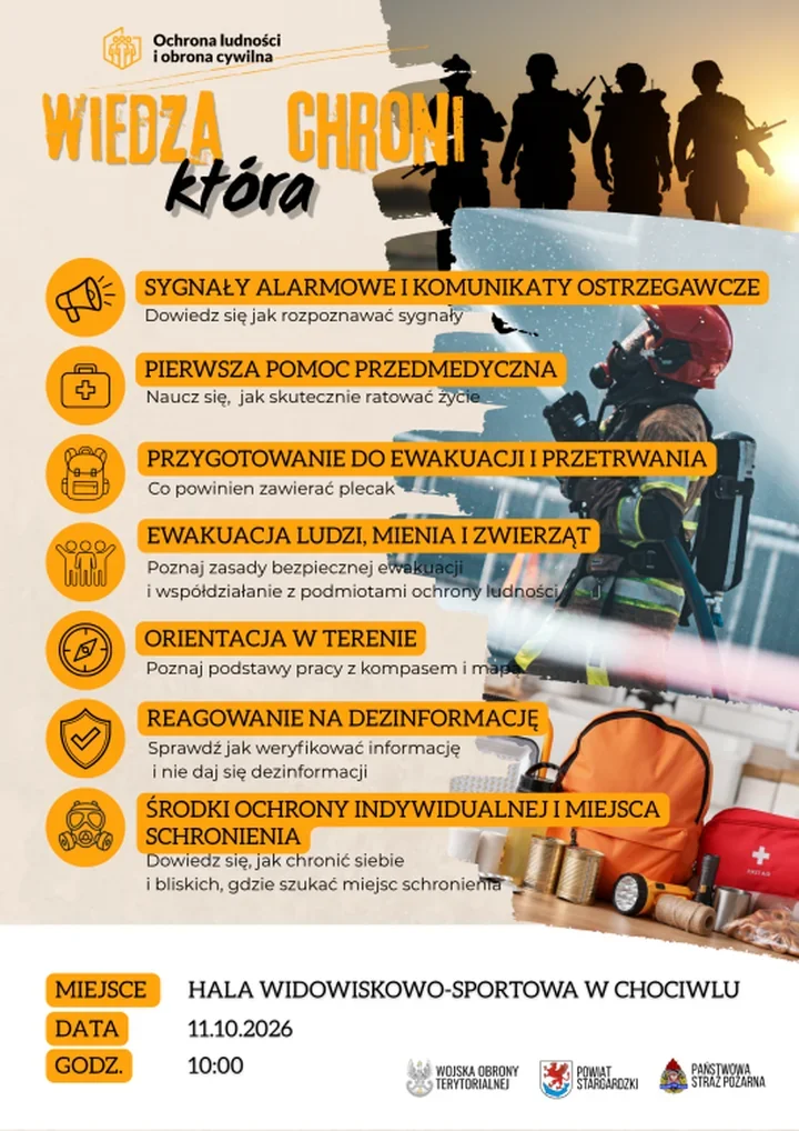 W Chociwlu odbędzie się szkolenie z bezpieczeństwa. Program ma siedem punktów