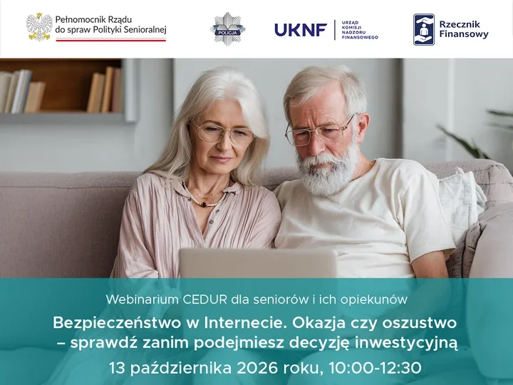 Seniorzy mogą sprawdzić, jak rozpoznać fałszywą inwestycję