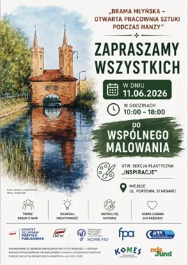 Brama Młyńska zyska malarską oprawę podczas Zjazdu Hanzy