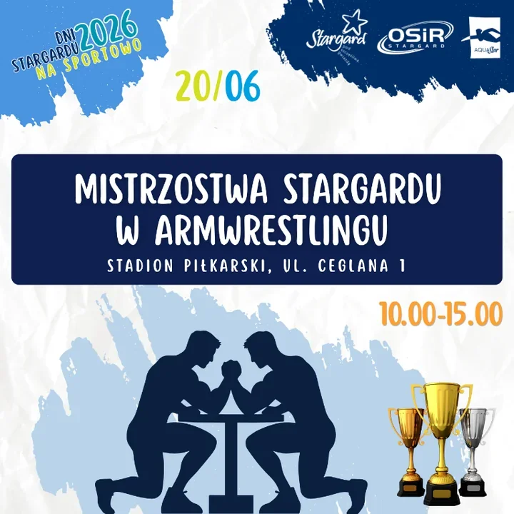 Na stadionie pójdą w ruch łokcie i charakter. Czeka armwrestling w Stargardzie
