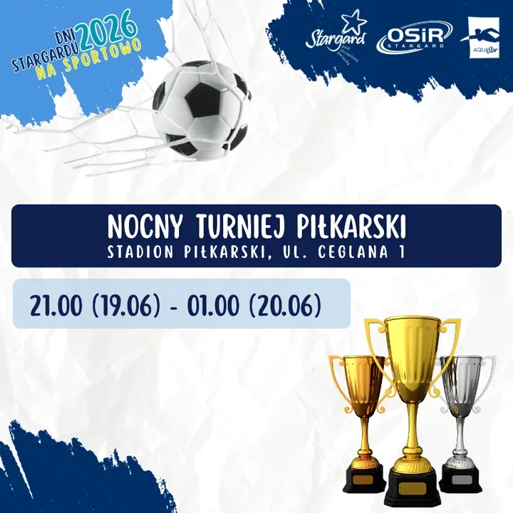 Nocny turniej na start sportowych Dni Stargardu. Zgłoszenia już trwają