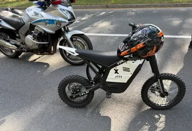 12-latek na crossie bez uprawnień. Motocykl nie miał OC ani tablic