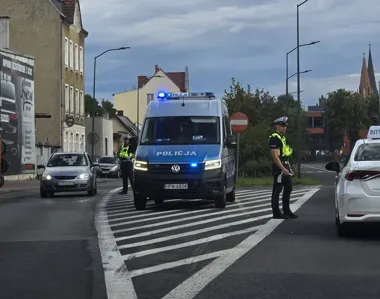 200 kontroli w Stargardzie. Motocyklista jechał na jednym kole