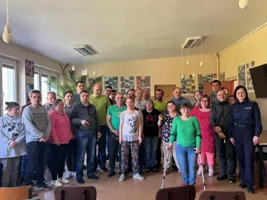 Stargardzkie policjantki spotkały się z WTZ - sieć okazała się pułapką