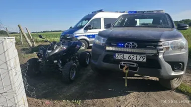 17-latek na quadzie rzucił się do ucieczki w lesie. Potem przyszły kary